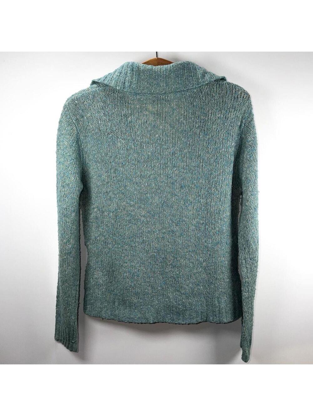 L.L. Bean Wool Blend Cable Knit Cardigan - Medium - Picture 6 of 7